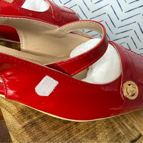 NEW! Red Sling Back Maryjane Mule Block heel size 9 - Picture 7 of 9